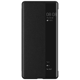 official smart view flip leather case for huawei mate 40 pro glass back