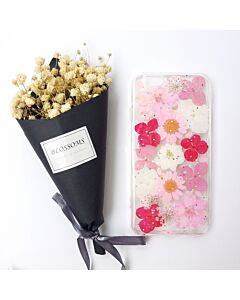 Real Dried Flower Soft TPU and Hard PC Case for iPhone X