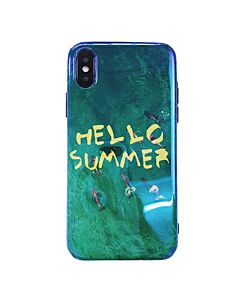 Emerald Green Smooth Glossy Bright Soft Case for iPhone X