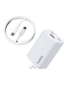 Official Nubia 65W Three Ports GaN Charger with 5A Data Cable
