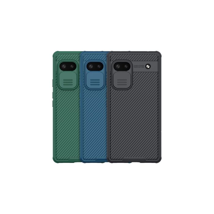 SEAHAI Custodia Per Google Pixel 6A – Ultra Sottile TPU Effetto Sfumato Blu, Antiurto Con Bumper