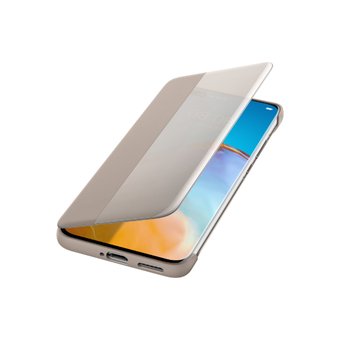 Original Huawei P40 Pro Case - Official Smart View Flip Leather Case