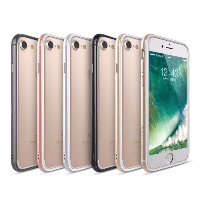 TOTU Shockproof Aluminum Bumper Hard PC and Soft TPU Frame For