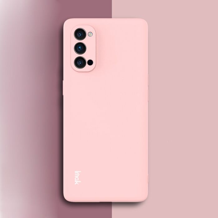 Cover Per Oppo Reno 4 Pro 5G In Silicone TPU Morbido - Protezione Antiurto, Bordi Rialzati, Colore Vino Rosso