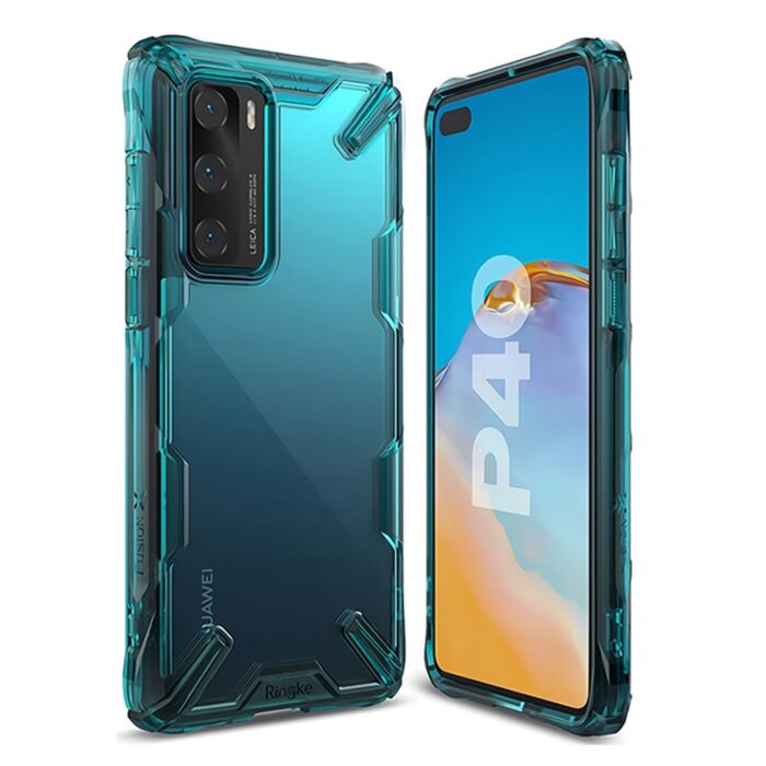 ONEFLOW Sense Case Per Huawei P40 Lite - Cover In Silicone Effetto Marmo Con Lustrini, Protezione Antiurto, Bordo Rialzato