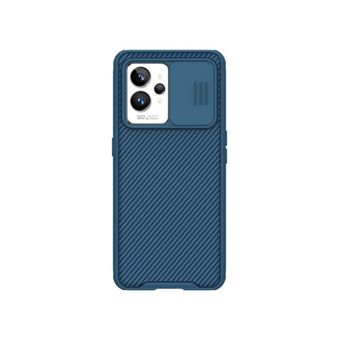 Cover Sfumata Per Realme GT 2 Pro, Custodia Morbida TPU Antigraffio E Antiurto Con Bordo Ispessito, Effetto Ombré Blu/Rosa