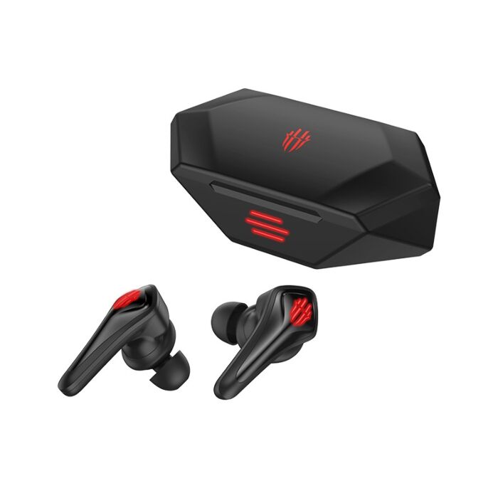 アテッサ新作モデル Buy Nubia Giztop - Earbuds Gaming TWS Cyberpods Magic Red スマホアクセサリー