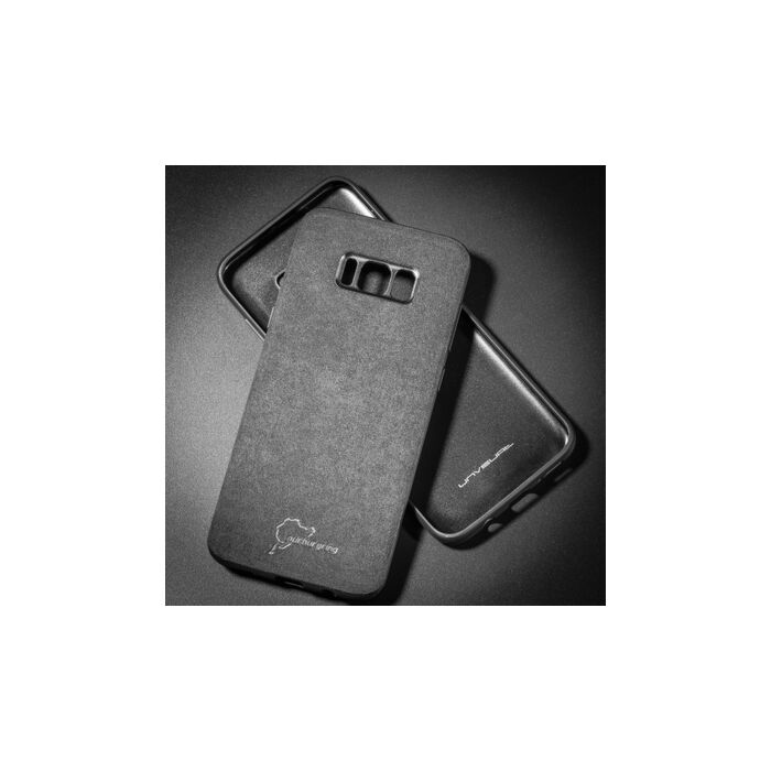 UNVSUAT Luxury Alcantara Soft TPU Frame and Hard PC Case For