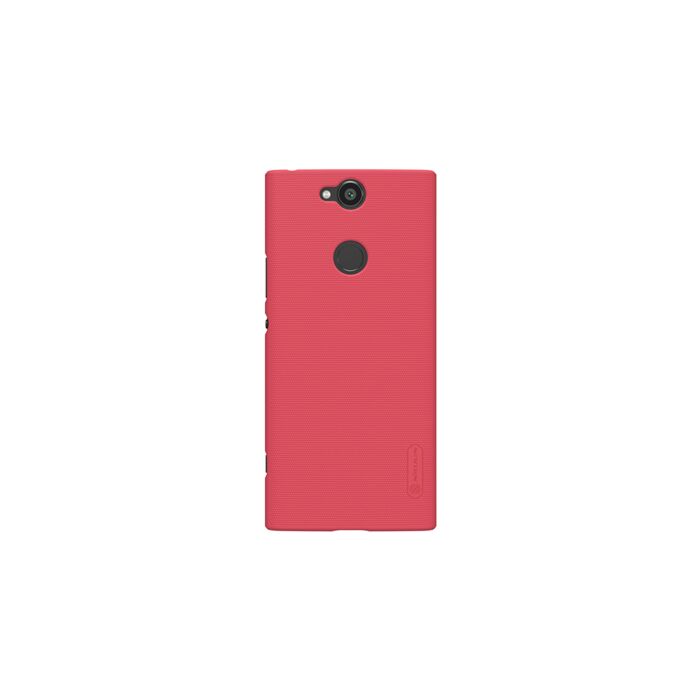 Moex Cover In Silicone E TPU Per Sony Xperia Z2 - Effetto Alluminio Spazzolato, Rosso Vinaccia