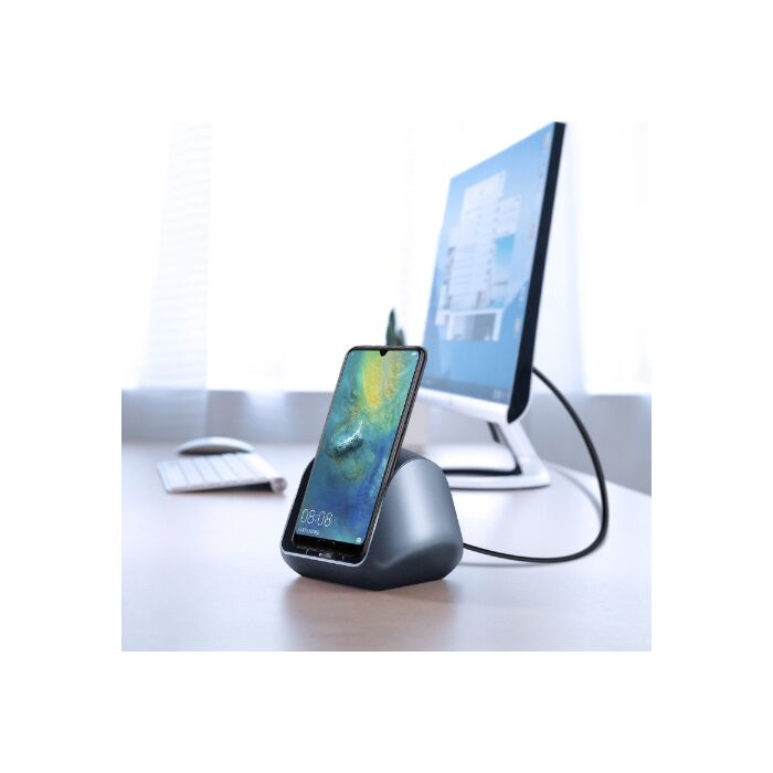 Station D'accueil De Charge Pour Huawei Mate 20 - Câble USB-C 90cm - Support De Bureau Noir - Marque K-S-Trade