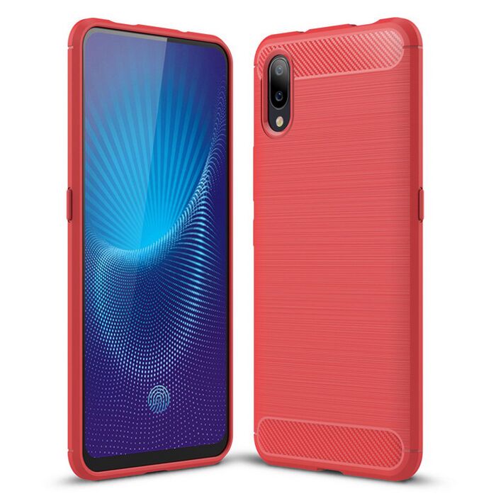 Red Vivo Nex S Cover WX Protective Carbon Fiber Wiredrawing Soft