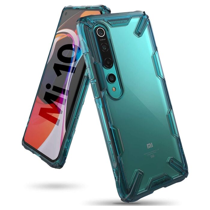 Moex Collana Porta Cellulare Per Xiaomi Mi 10 Pro – Custodia In Silicone Con Cinturino Regolabile (Verde) – Tracolla O Collo
