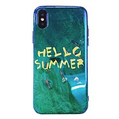 Emerald Green Smooth Glossy Bright Soft Case for iPhone X