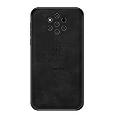 Suncase - Custodia in vera pelle per Nokia 9 PureView con funzione di
