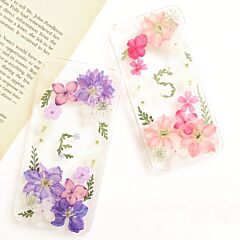 DIY Real Dried Flower Clear Soft TPU Case