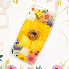 real dried flower case