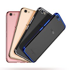 Electroplating Protective Soft TPU Case for Vivo X20 or X20 Plus