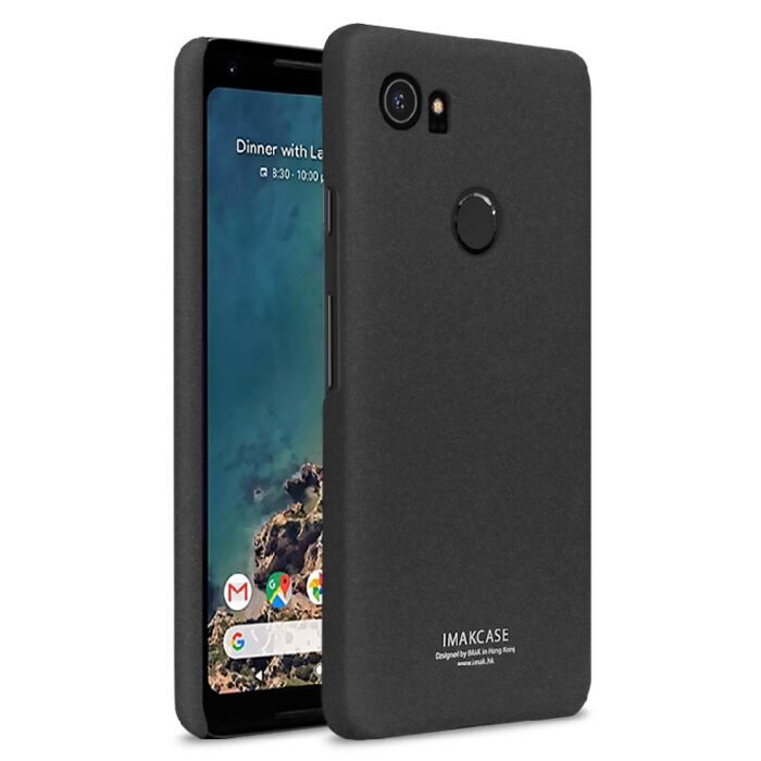 imak protective hard pc case with removable ring stand for google pixel 2 xl