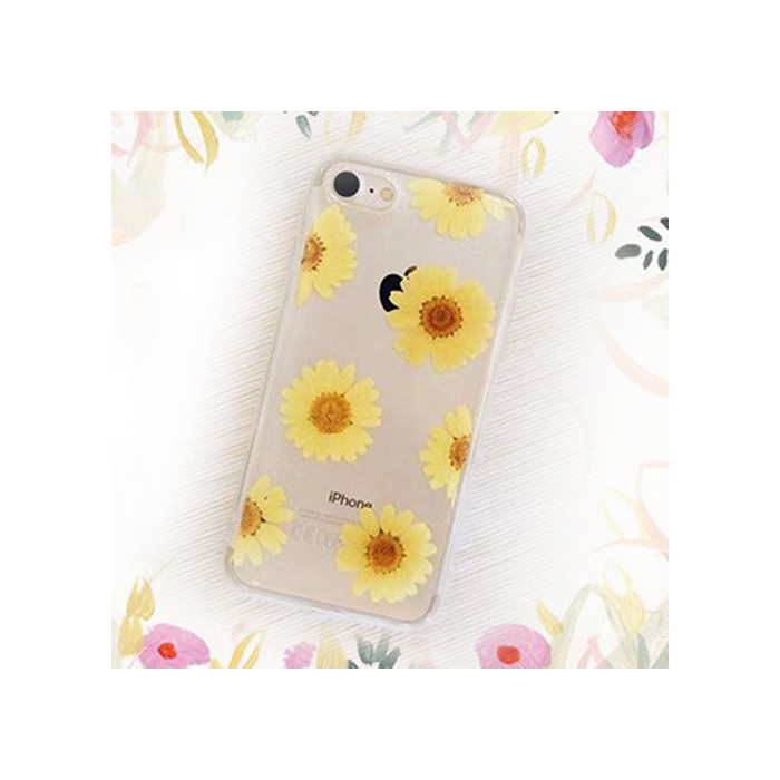 zeaplus lady handmade pressed daisy case
