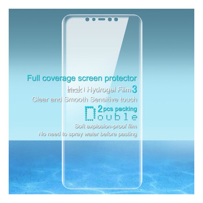 imak anti scratch soft hydrogel iii full screen protector for huawei mate 20 pro 2pcs front or black