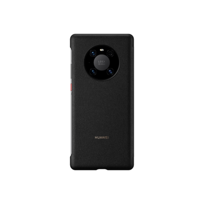 official smart view flip leather case for huawei mate 40 pro glass back