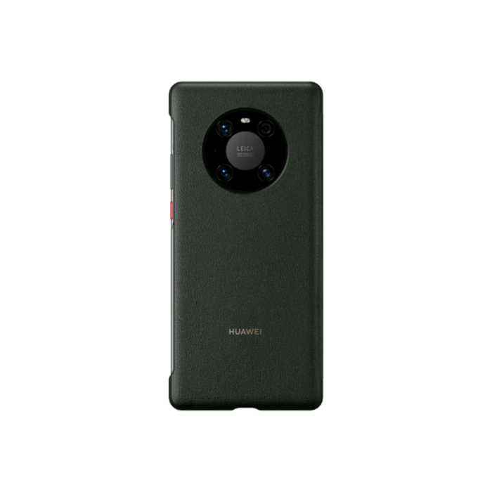 official smart view flip leather case for huawei mate 40 pro glass back