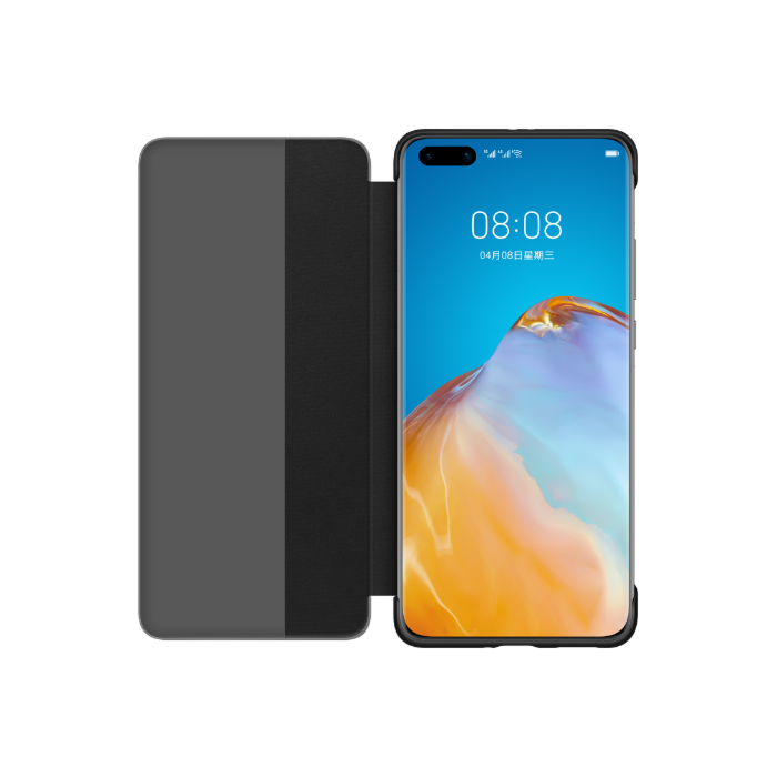 official smart view flip leather case for huawei p40 pro