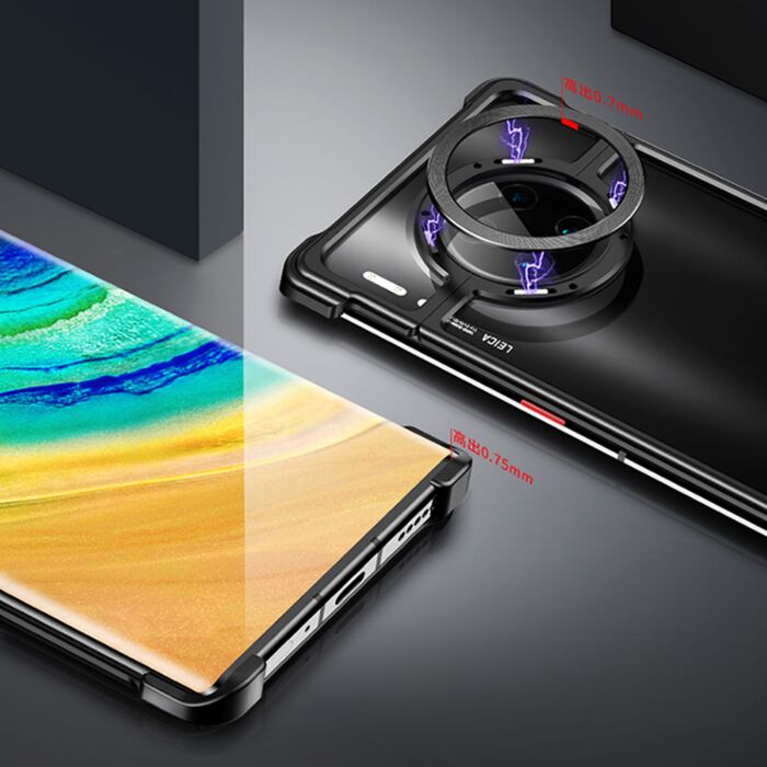oatsbasf protective magnetic camera metal bumper case for huawei mate 30 pro