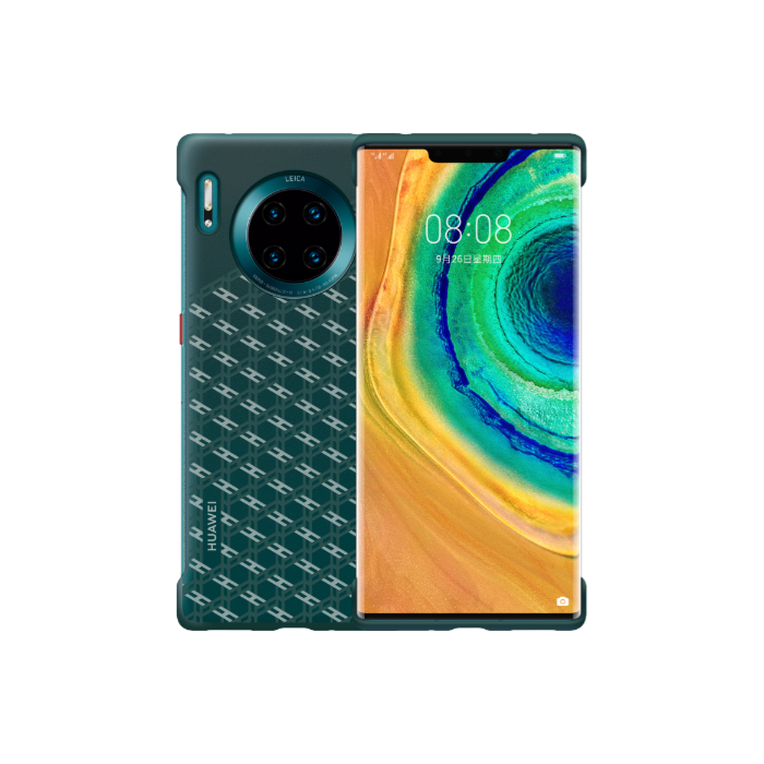 official protective pu case for huawei mate 30 pro 5g orange forest green