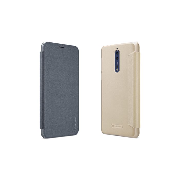 nillkin protective flip leather case for nokia 8