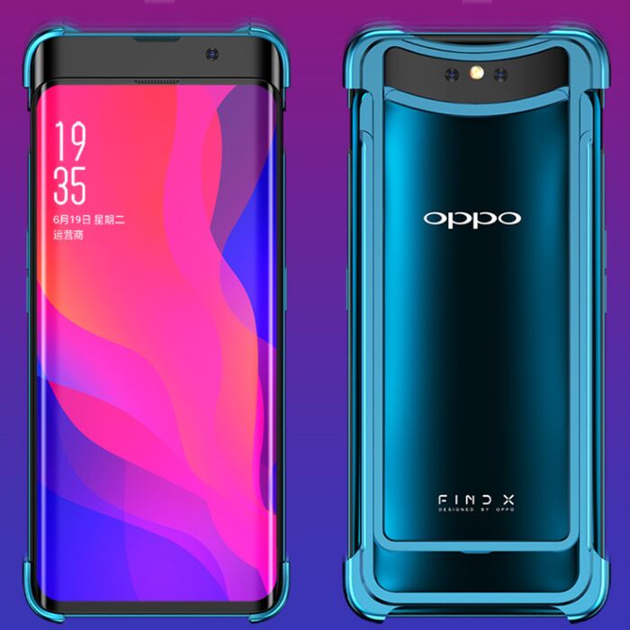 Oatsbasf Protective Aluminum Metal Bumper Frame Case For OPPO Find X