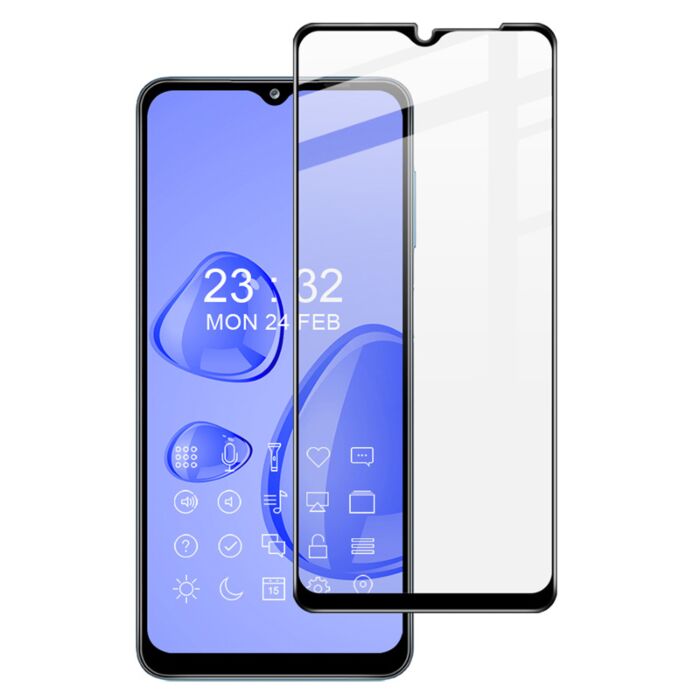 Blue Case for Samsung Galaxy A12 6.5 with Tempered Glass Screen Protector Dual Layer Heavy Duty Military-Grade Armor Defender Protective Phone Cover Shockproof Cases for Galaxy A12 2 Pack