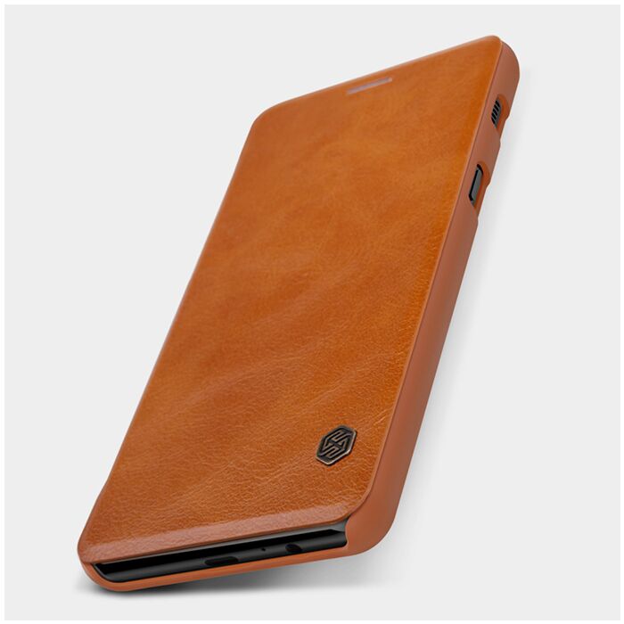 nillkin qin protective flip leather case for samsung galaxy a8 plus 2018