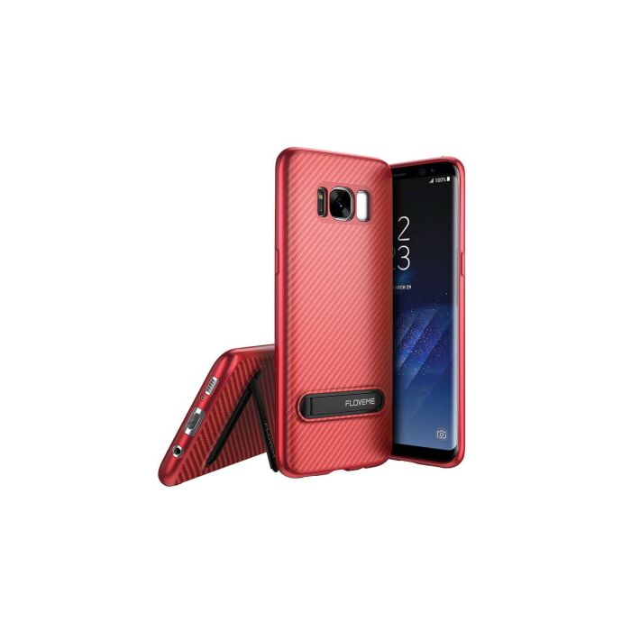 floveme shockproof carbon fiber kickstand case for samsung galaxy s8 s8 s9 s9 s9 plus