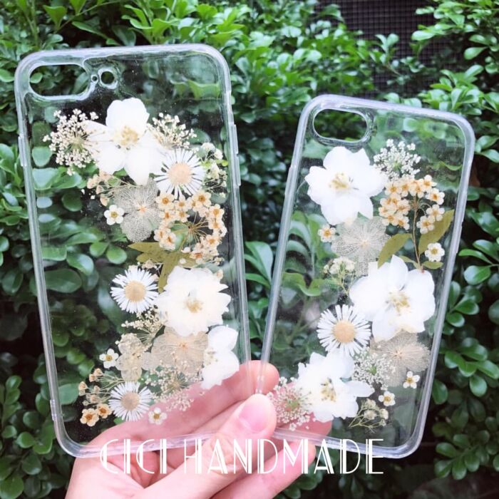 Handmade Protective Soft Tpu Real Dried Flower Case For Iphone X 8 8 Plus 7 7 Plus 6 6s 6 Plus 6s Plus 5 5s