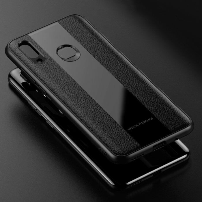mofi protective pu and glass case for xiaomi redmi note 7
