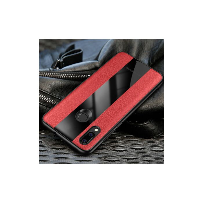 mofi protective pu and glass case for xiaomi redmi note 7