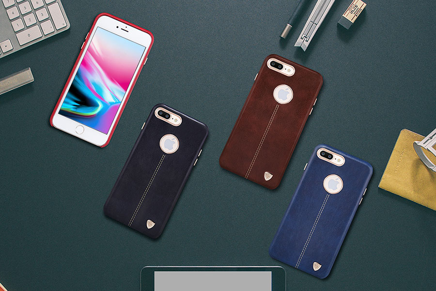 leather iphone 8 plus back cover stylish
