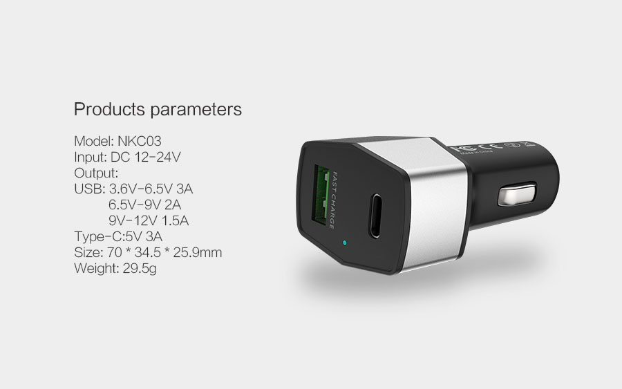 Nillkin Celerity Car Charger(2 USB)