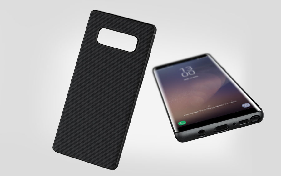 Mate Nillkin sintético de fibra de carbono de nuevo Cases Covers Para Samsung Galaxy Note 8